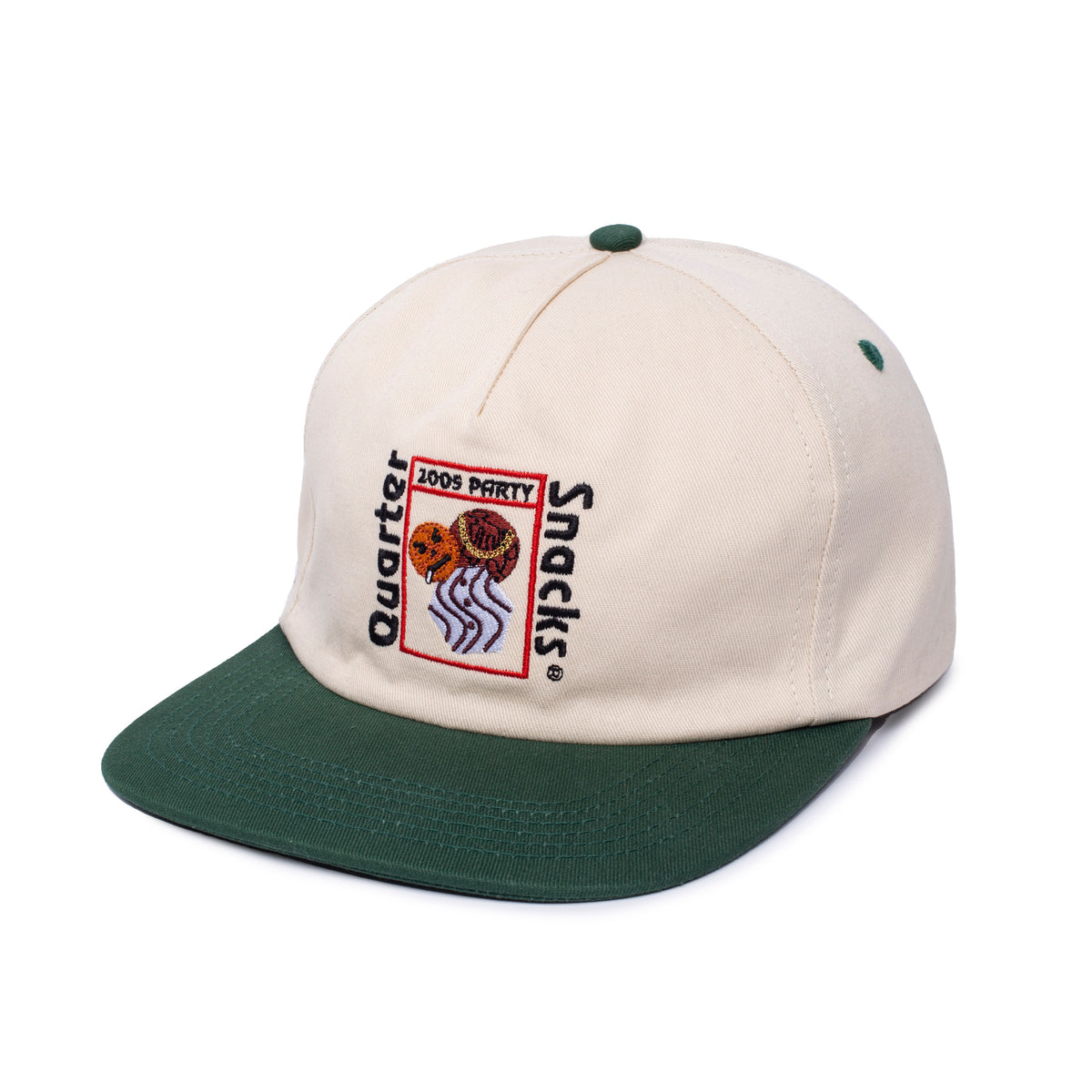 Party Cap — Cream/Green – Quartersnacks