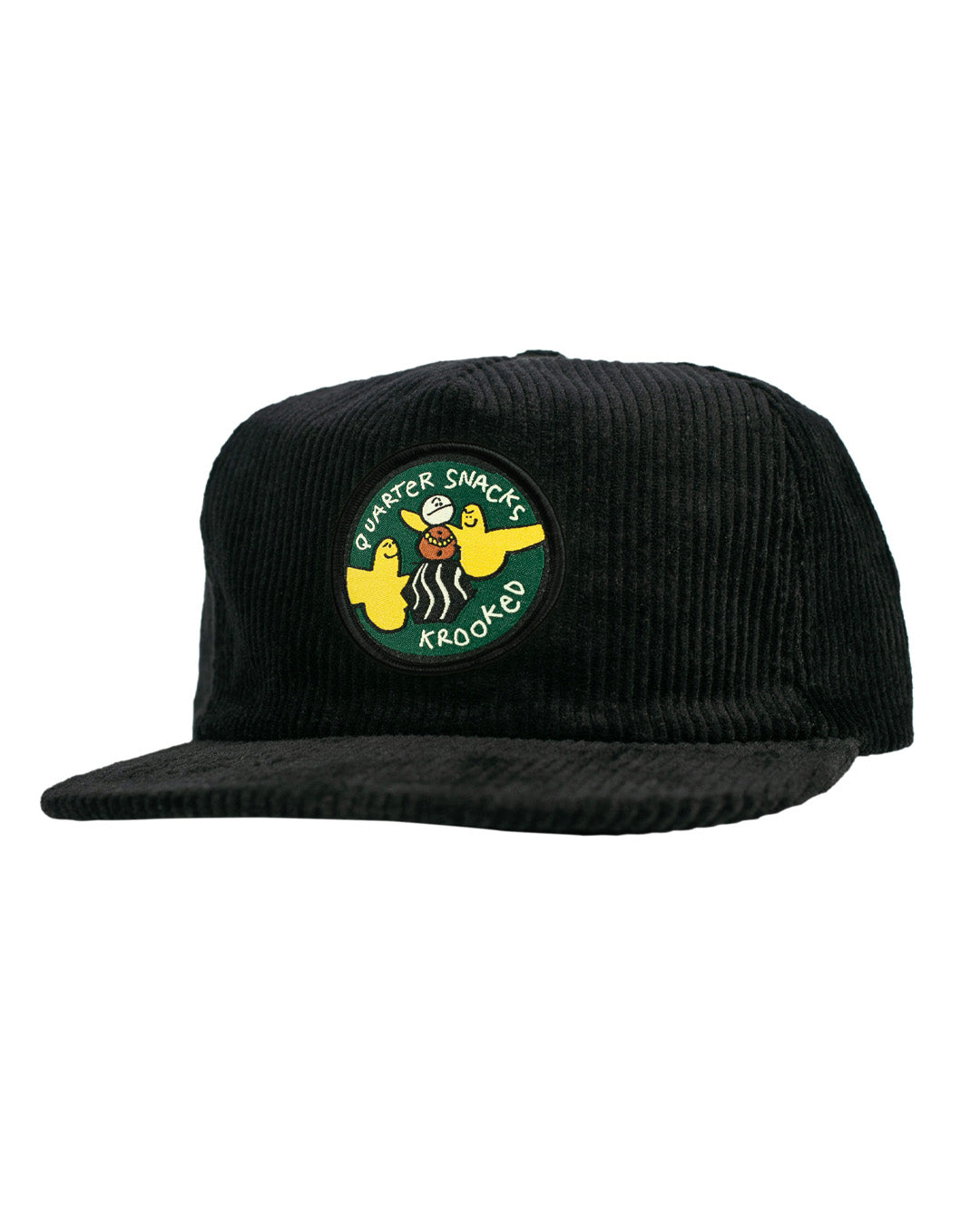 Krooked x Quartersnacks SnackBirds Snapback Cap - Black