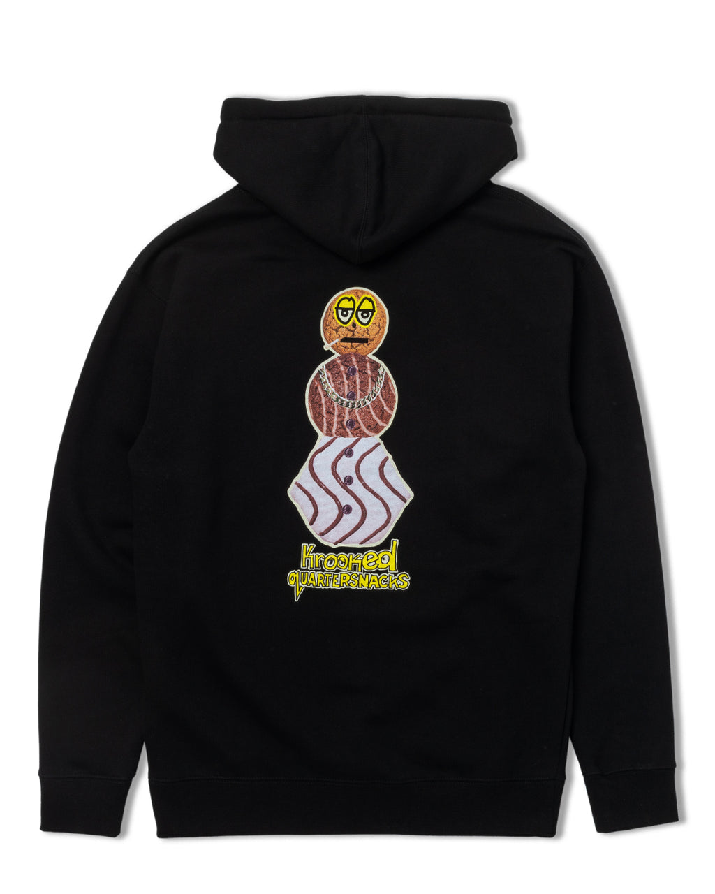 Krooked x Quartersnacks Hoody - Black