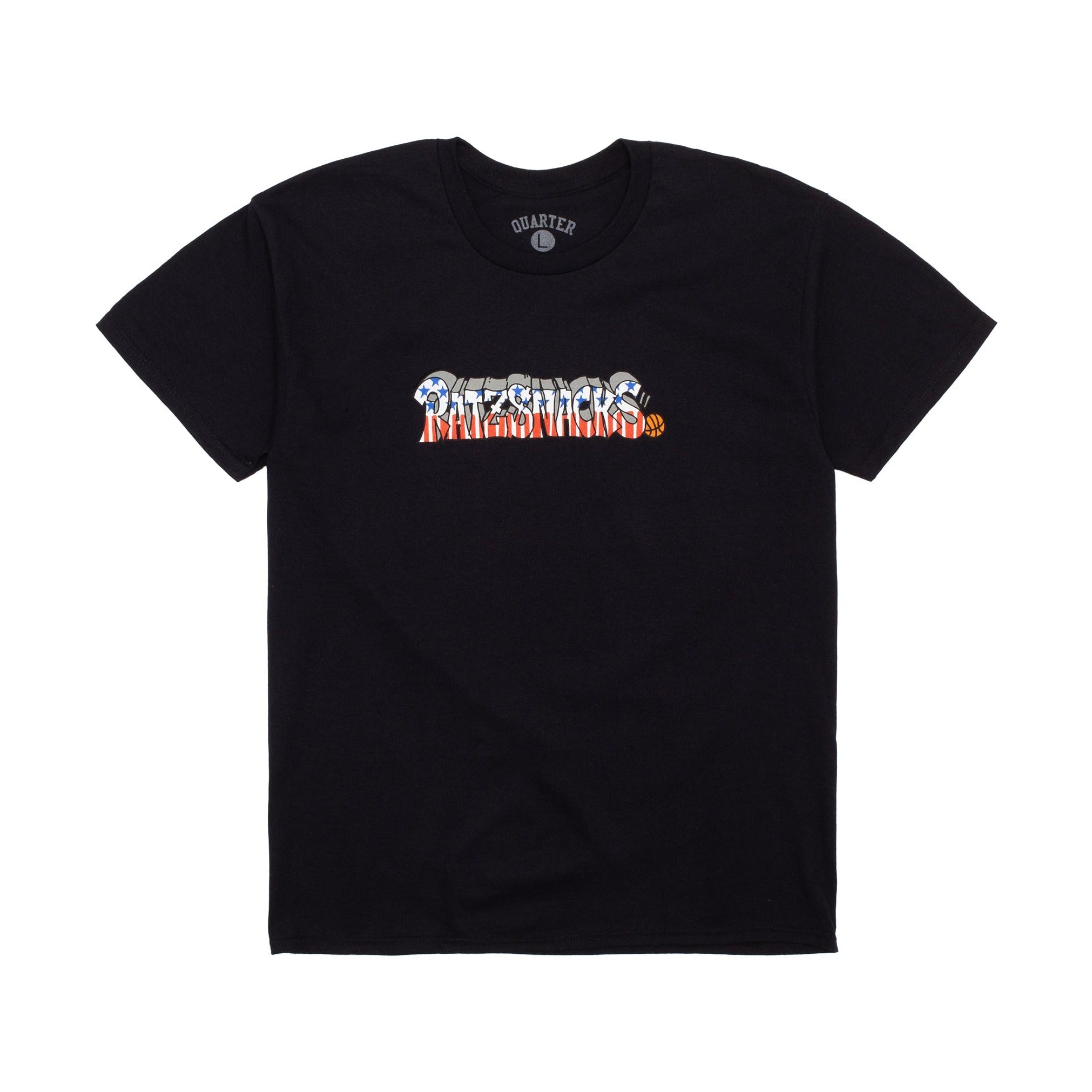 Rat Ratz x Quartersnacks Script Tee - Black