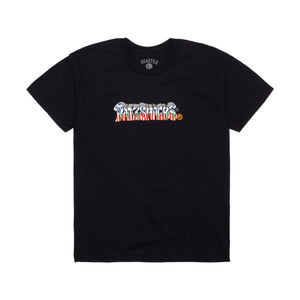 Rat Ratz x Quartersnacks Script Tee - Black