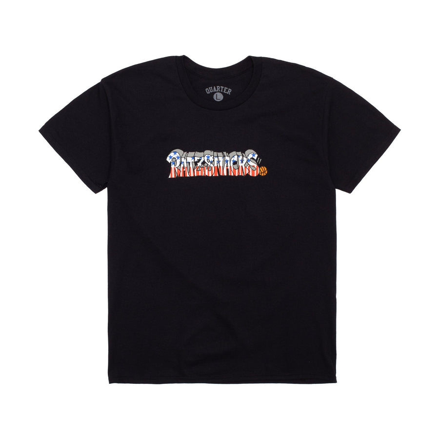 Rat Ratz x Quartersnacks Script Tee - Black