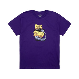 Rat Ratz x Quartersnacks Train Tee - Purple