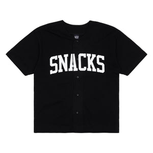 SNACKS Baseball Jersey - Black