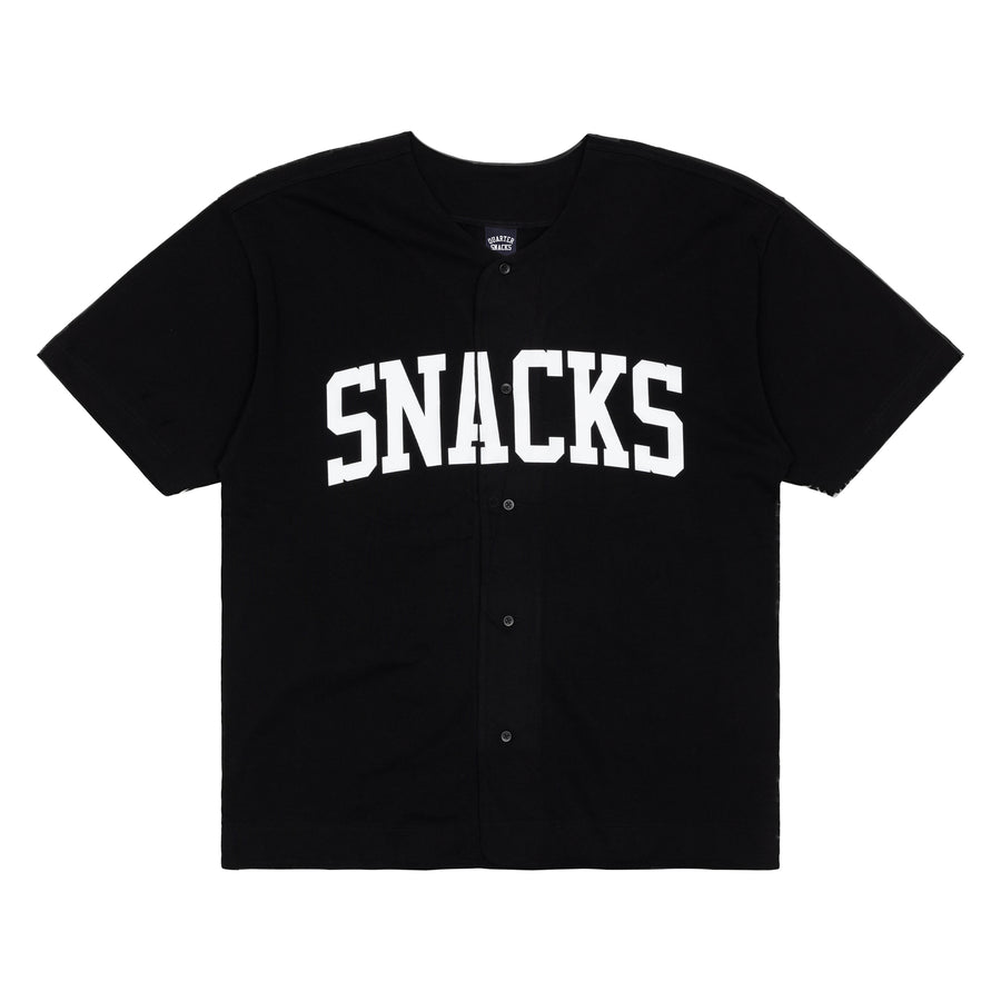 SNACKS Baseball Jersey - Black