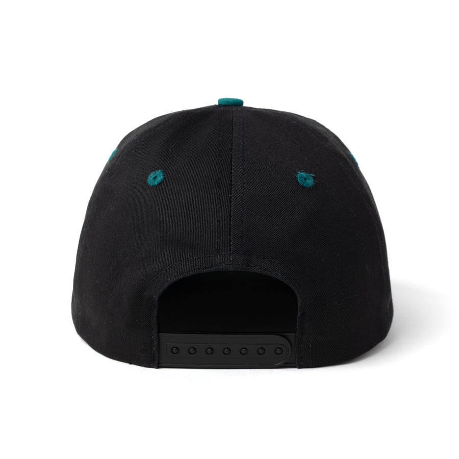 Journalist Cap - Black/Green