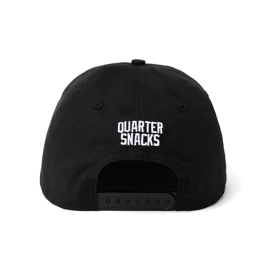 Track Club Cap - Black Cotton Ripstop