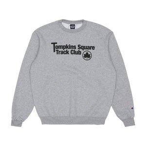 Track Club Crewneck - Heather Grey