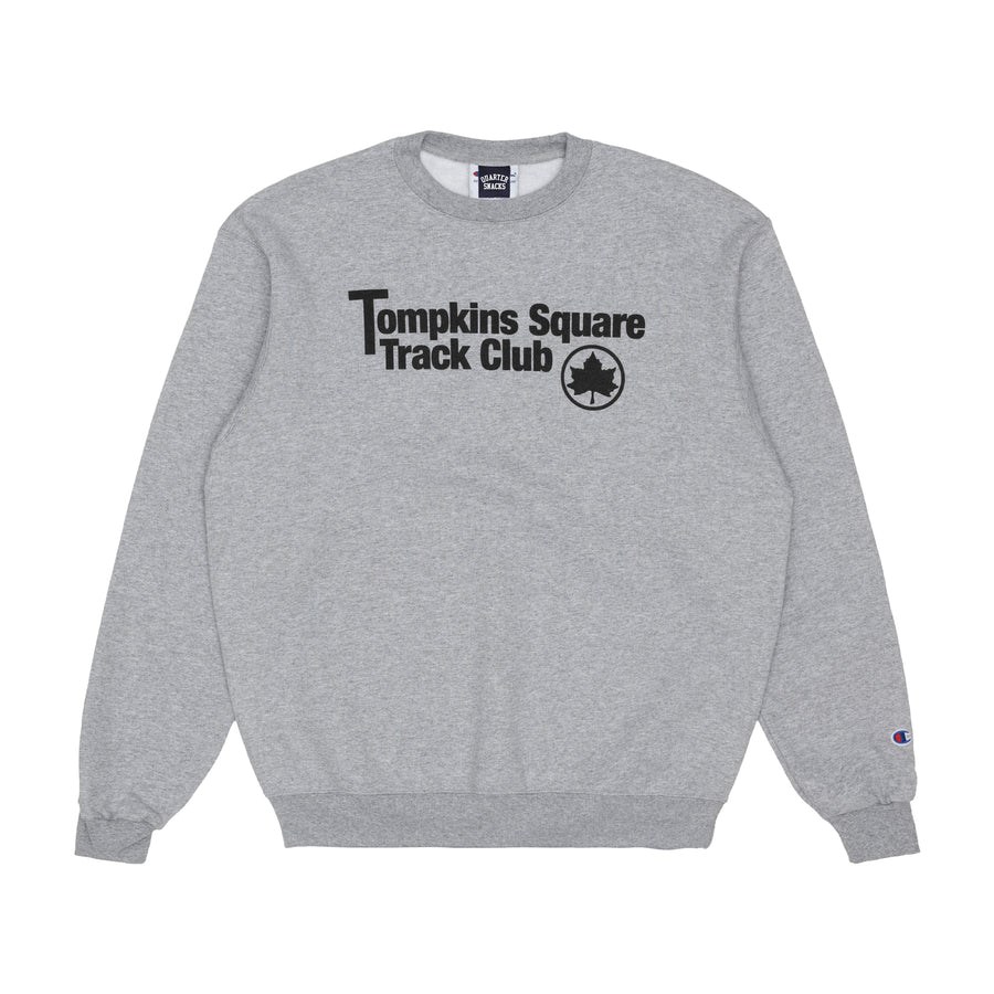 Track Club Crewneck - Heather Grey